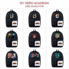9 Styles Boku No Hero Academia / My Hero Academia Anime Cosplay Cartoon Canvas Colorful Backpack Bag