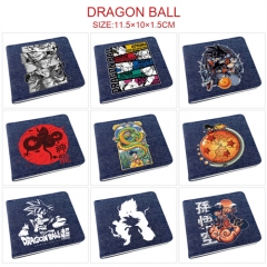 10 Styles Dragon Ball Z Cartoon Pattern PU Coin Purse Anime Wallet