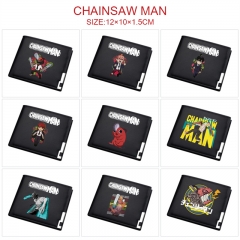 11 Styles Chainsaw Man Cartoon Pattern PU Coin Purse Anime Wallet