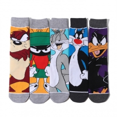 5 Styles Daffy Duck Unisex Free Size Anime Long Socks