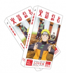 2 Styles 521PCS/BOX Naruto Cartoon Anime Card Sticker Postcard