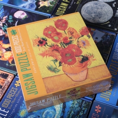 1000PCS/BOX Van Gogh Sunflowers For Kids Anime Jigsaw Puzzle