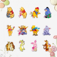12 Styles Winnie the Pooh Badge Anime Brooch