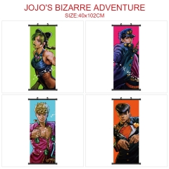 40*102CM 7 Styles JoJo's Bizarre Adventure Cartoon Wallscrolls Waterproof Anime Wall Scroll