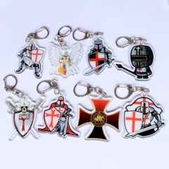 16 Styles Templar Order/Knights Templar Anime Acrylic Keychain Keyring