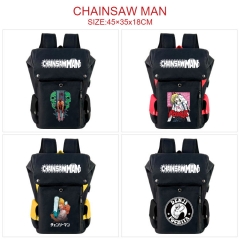 7 Styles Chainsaw Man USB Charging Laptop Canvas School Bag for Student Anime Backpack