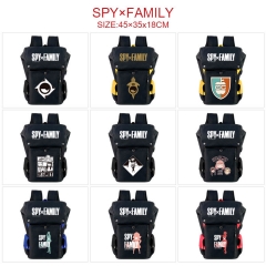 9 Styles Spy x Family USB Charging Laptop Canvas School Bag for Student Anime Backpack