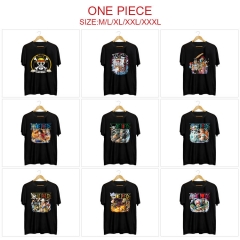 12 Styles One Piece Color Printing Anime T Shirt