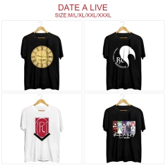 5 Styles Date A Live Color Printing Anime T Shirt