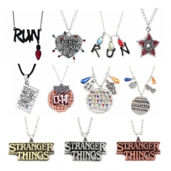 13 Styles Stranger Things Cosplay Alloy Anime Necklace