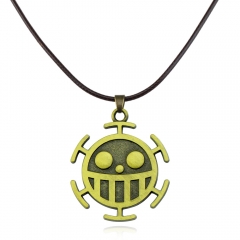 One Piece Law Logo Cosplay Alloy Anime Necklace