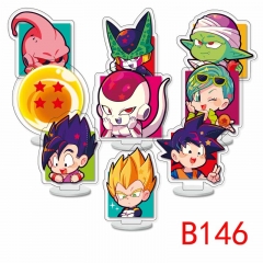 (9PCS/SET) 6CM Dragon Ball Z Acrylic Anime Standing Plates