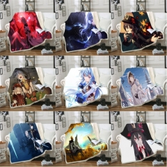 40 Styles 2 Sizes Genshin Impact Game Double Layer Anime Blanket