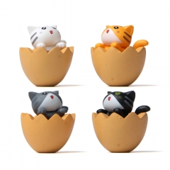 4 Styles Cute Cat Anime Figures Toy