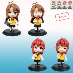 4PCS/SET 10CM Nonstop Koshigaya Natsumi Anime PVC Figures