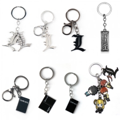 8 Styles Death Note Alloy Anime Keychain