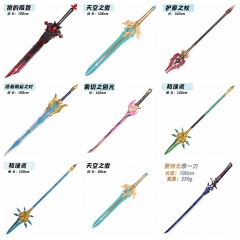 25 Styles 80-180CM Genshin Impact Cosplay Anime PU Foam Sword Weapon