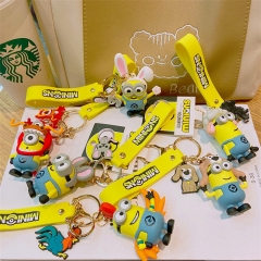 12 Styles Despicable Me Anime PVC Figure Keychain