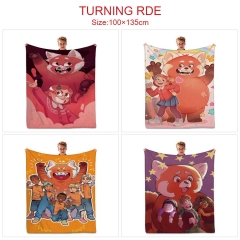 4 Styles 100x135CM Turning Red Quilt Double Printed Anime Summer Blanket