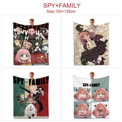 6 Styles 100x135CM Spy x Family Quilt Double Printed Anime Summer Blanket