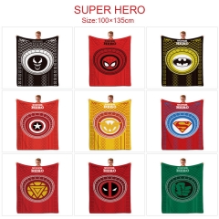 15 Styles 100x135CM Marvel Super Man Quilt Double Printed Anime Summer Blanket