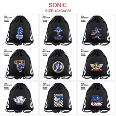 10 Styles Sonic the Hedgehog 3D Digital Print Anime Drawstring Bag