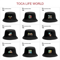 11 Styles Toca Life World Fisherman Sun Hat Cap Anime Bucket Hat