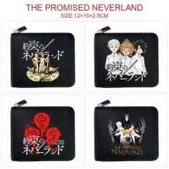 5 Styles The Promised Neverland Cosplay Cartoon PU Anime Zipper Wallet Purse