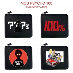 8 Styles Mob Psycho 100 Cosplay Cartoon PU Anime Zipper Wallet Purse