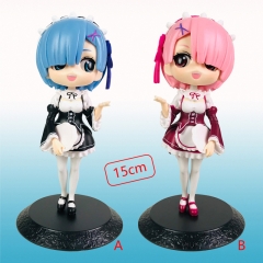 2 Styles 15CM Re: Zero/Re:Life in a Different World from Zero Rem Ram Model Toy Anime PVC Figure