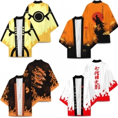 8 Styles Naruto Cosplay 3D Printing Haori Anime kimono