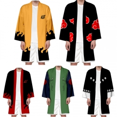 9 Styles Naruto Cosplay 3D Printing Haori Anime kimono