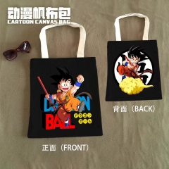 Dragon Ball Z Cartoon Cosplay Decoration Cartoon Character Anime Canvas Tote Bag