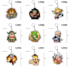 20 Styles One Piece Cartoon Acrylic Anime Keychain