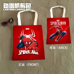 Marvel Spider Man Cartoon Cosplay Decoration Cartoon Character Anime Canvas Tote Bag