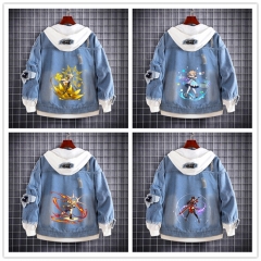 34 Styles Genshin Impact Cartoon Coat Anime Denim Jacket