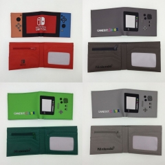 9 Styles Nintendo Game Boy PU Coin Purse Anime Short Wallet