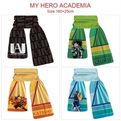 4 Styles My Hero Academia Cartoon Character Cosplay Anime Plush Scarf (25*160CM)