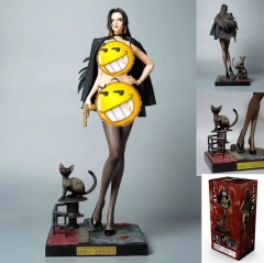 50cm With Electric One Piece Boa Hancock Sexy Girl Cartoon Cosplay Model Collection Toy Anime PVC Figure