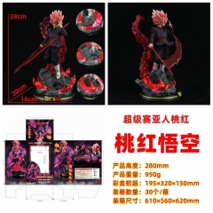 28cm With Electric GK Model Dragon Ball Z DBZ Super Saiyan ROSÉ Model Toy Anime PVC Figure