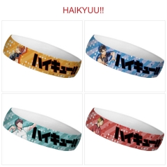 6 Styles Haikyuu Cartoon Color Printing Sweatband Anime Headband