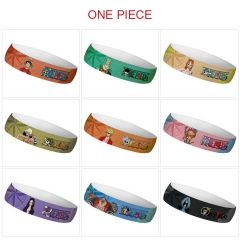9 Styles One Piece Cartoon Color Printing Sweatband Anime Headband