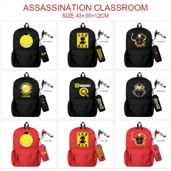 3 Colors 18 Styles Assassination Classroom Canvas Anime Backpack Bag+Pencil Bag Set