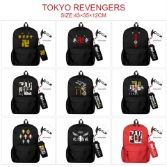 3 Colors 21 Styles Tokyo Revengers Canvas Anime Backpack Bag+Pencil Bag Set