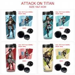 4 Styles Attack on Titan/Shingeki No Kyojin Cartoon Anime Water Cup