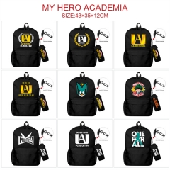 3 Colors 27 Styles Boku No Hero Academia / My Hero Academia Canvas Anime Backpack Bag+Pencil Bag Set
