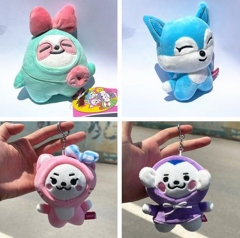 5 Styles JYP Entertainment Fashion Pendant Plush Figures Toys Cartoon Anime Keychain
