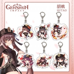 20 Styles Genshin Impact Anime Acrylic Keychain