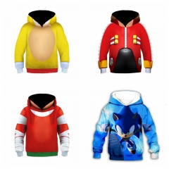 15 Styles Sonic The Hedgehog Color Printing Anime Hoodie
