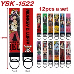 12PCS/SET 10 Styles One Piece Cartoon Cosplay Anime Phone Strap Lanyard